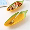 Corn cartoon creative Dinnerware Sets hand-painted ceramic plate Relief lovely personality trend fruit Snack inventory heart plates