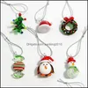 Oggetti decorativi Figurine Accenti per la casa Decor Giardino Mini Albero di Natale in vetro fatto a mano Ornamenti artistici Colorf Ciondolo carino di alta qualità Xma