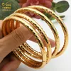 Conjunto de brazaletes de cobre para mujer, pulsera africana, joyería de Dubái, diseñador de Color dorado, regalo hawaiano de moda árabe de lujo