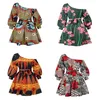 2020 новая мода африканские платья для женщин летом наклонное плечо два носить Дашики Африка стиль печати богатые базиншими вершины LJ200826