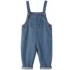 Overalls Baby Boy Solid Denim Overalls Child Jean Bib Pants Toddler Jumpsuit Children's Clothing Kids Trousers Autumn Girls Outfits 220909