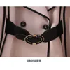 Autumn And Winter Women Coats Women's Beige Black-Edged Bat Cloak Cape Woolen Coat 201214