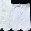 白い靴下の昇華空白印刷デジタルDIYプレーンカジュアル2つの編まれた女性男の男の靴下様々なサイズ1 9wg K2