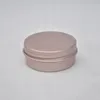 10g 15g 30g Tom Mini Rose Gold Aluminium Cream Jar Pot Nail Art Makeup Lip Glans Tom Kosmetiska Metallburkar Containrar WB3207