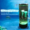 2022 new 7 Color Changing LED Jellyfish Lamp Aquarium Bedside Night Light Decorative Romantic Atmosphere USB Charging Creative Gift