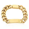 Designer bracelets for Men and Women Stainless Steel cuban Link Iced out braceletS bracciali Chain Bracelet for women Male Drop Shipping