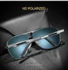 Aoron Pilot Sunglasses Men Polarized Vintage Sun Glasses Antirefleksyjna Rama aluminiowa UV400 Lentes de Sol MJJER6968055