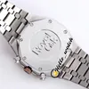 Nouvelle montre pour hommes entièrement glacée Vs diamant pavé deux tons or rose chiffres arabes marqueurs cadran VK Quartz chronographe montres Bling J289J