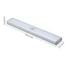 Dubbele modus 28Led indoor verlichting 2w 100lm 800 mAh infrarood Auto-sensing LED-sterilisatie UV-garderobe lamp zilver USB opladen