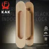 KAK 2PCS Hidden Door Handles Zinc Alloy Recessed Pull Sliding Door Handles Bedroom Door Cabinet Handle Furniture Handle Hardware T200703