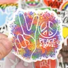 50 PCS Love And Peace Stickers Aesthetic Graffiti Hippie Sticker on Laptop Skateboard Suitcase Stationery Bike Vinyl Kid Sticker