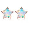 Cute Unicorn Stud Earrings for Little Girl Kids Crystal Cat Butterfly Rainbow Heart Star Earring Christmas Gift Jewelry