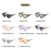 Lunettes de soleil Long Keeper Top Brand Designer Crystal Cat Eye Femmes Rhinestone Vintage Party Sexy UV400 SUN VERRES COOL18355281