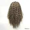 Afro kinky lockigt syntetisk lacefront peruk simulering mänskliga hår spets fram peruker 14 ~ 26 inches hög temperatur fibrer pelucas 19416-4
