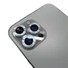 Telefon Lens Ekran Koruyucu için iphone 12 Pro Max 11 12mini 3D Tam Geri Kamera Temperli Cam Filmi Alüminyum Metal Kılıf Kutusu Ile