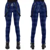 Plaid byxa hög midja y2k punk pant sommar vår streetwear woman mode slin fit lappwork zipper gothic 220211
