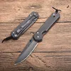 Liten vikkniv VG10 DAMSCUS STEEL BLADE TC4 Titan Alloy EDC Pocket Knives med Retail Box Package