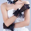 Bridal Gloves Women Lace Mesh Ladies White wrist Large Bow Knot Marriage Party Accessories