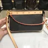 VINTAGE Rivert Poşet Aksesuarları Kadın Mini Crossbody Deri Kayış Beyaz Siyah Renkli Çiçekler Baskılı Kaplı Tuval Küçük Omuz Çantası