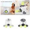 Pet Ball Launcher giocattolo per cani Tennis cibo ricompensa macchina interattiva trattamento adatto e per gatti mangiatoia per cani lanciatore lento T N0M1 LJ201125