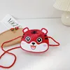 Cartoon Cute Children Torby PU Torba Na Ramię Dziewczyny Chłopcy Koreański Wypoczynek Messenger Torba Mały Portfel Tygrysu Zwierząt