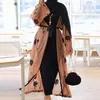 Chiffon Dubai Abaya Quimono Islã Muçulmano Hijab Vestido Abayas Para Mulheres Kaftan Caftan Marocain Roupa Islâmica Turca Robe Coat12411