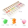 Kids Montessori Educational Wooden Toys For Children Math Busy Board Count Shape Colors Match Fishing Letter Puzzle Learning Toy LJ200907