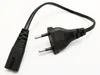 Camera Power Adapter Cable,European Round 2pin Male Plug to IEC 60320 C7 Socket Cord for Digital Camera/Free DHL/100PCS