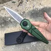 Outdoor Survival Folder Knife D2 Double Action Spear Point Blade Aviation Aluminum Handle Folding Knives 2 Handle Colors