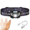 LED Body Motion Sensor Headlamp Mini Headlight USB Rechargeable Outdoor Camping Cycling running sports Flashlight Head Torch Lamp 2755621