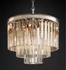 Nordic Postmodern Crystal Chandleiers Lighting för Villa Home Restaurant Hotel Deco Luxury Round Creative Simple Hanging Lamp