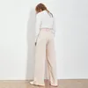 Twotwnstyle zomer losse casual broek voor vrouwen hoge taille maxi brede been broek vrouwelijke elegante modekleding nieuw 201113