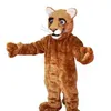 Little Leopard Panther Cat Cougar Cub Mascot Costume Adult Size Personaggio dei cartoni animati Mascotte Mascota Outfit Suit