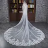 3m Long Wedding Veils Charming Lace Appliques Cathedral Bridal Veil Headpiece Lace Edge Women Hair Accessories Veils With Free Comb AL8230