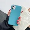 Do iPhone Candy Color Matte Telefle Case Ultra-cienki miękki miękki silikonowy osłonę TPU Silikon