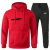 Casaco Designer Tracksuit Moda Mens Roupas 2 Piece Conjunto Tech Tech Fleece Hoodie + Calças Suéter Basquetebol Sportswear Running Suit S-3XL