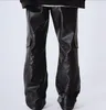 Męskie spodnie 2021 Odzież Włosy Stylista Catwalk Nightclub Hip Hop Horn Multi Pocket Leather Plus Size Costumes 27-46