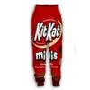 Nuevos hombres/mujeres Kitkat divertidos chándales de moda con estampado 3D pantalones de Hip Hop + sudaderas con capucha MH05