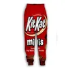 Nieuwe Mannen / Dames Kitkat Grappige 3D-print Fashion Trainingspakken Hip Hop Broek + Hoodies MH05