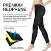 Ladys Zayıflama Pantolon Spor Legging Kadınlar Ince Bel Eğitmen Vücut Şekillendirici Kontrol Külot Neopren Sauna Shapwear Isınma Pantolon 201222