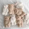 Animaux en peluche ours en peluche porte-clés sac à dos sac à main poupées pendentif 4.3 "anniversaire décorations de mariage artisanat bricolage accessoire fête faveurs