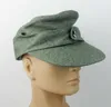 Cappelli a tesa larga Riproduzione WWII TEDESCO BERRETTO DA CAMPO CAPPELLO IN METALLO CECCHINO EDELWEISS BADGE PIN Negozio 56051011