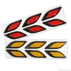 6Pieces Carbon fiber Car Sticker Truck Auto Motor Car Reflective Strips Anti-Scratch Safety Warning Sticker Car Accessories