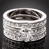 Hot Sell Fashion Gemstone Ring Diamond Ring Gold Fine Crystal Zircon High-grade Diamond Combination Ring Female