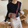 Women's new printed canvas personalized Mini messenger sling shoulder mobile phone simple small square bag Handbags