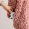 Winter Thick Faux Fur Coat Women Fluffy Pink Teddy Outfit Jacket Streetwear Warm Furry Overcoat Shaggy Outerwear Femme LJ201204