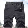New Men Military Climbing Shorts Man Summer Gyms Workout Male Breathable Quick Dry Sportswear Jogger Multi-Pocket Short Pants 220312