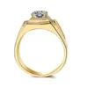 Explosiva tillbehör ring dominerande affärsmän imitation guldring 18k vit guld pläterad diamantring leverans5300885