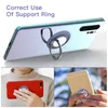 For Iphone Samsung Phone Ring Stand Finger Holder Metal 360 Degree Rotation 13 12 Pro Max Galaxy S22 S21 Smartphones