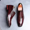 Men Wedding Shoes Classical Style Business Shoes for Men Leather Fashion Design Men's Dress Shoes Big Size 37-48 High Quality